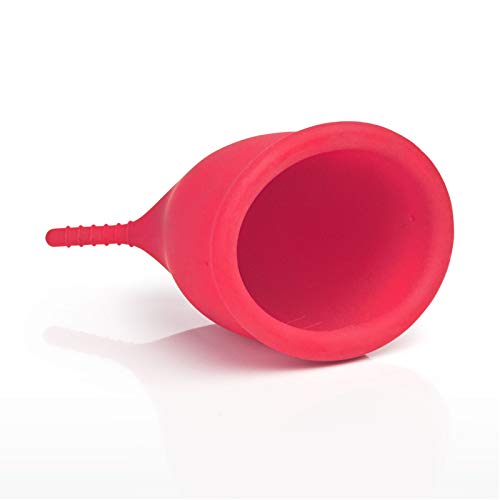 Gleitzeit® Menstruatiecup PREMIUM bij menstruatie van medische siliconen als hygiënisch alternatief voor tampon en slipinleg (25 ml)