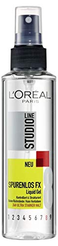 L'Oréal Paris Studio Line Trace Free FX Liquid Gel 24h, haargel om te spuiten, stylingspray voor ultrasterke hold, 6 x 150 ml