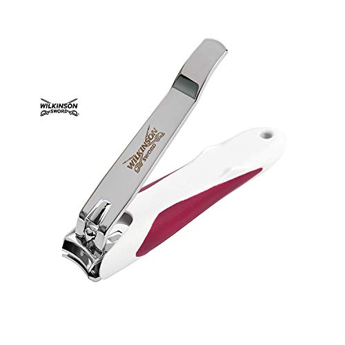 Wilkinson Sword Manicure Nagelknipper Voetnagelknipper Met Nagelvanger, Wit,Rood,Zilver