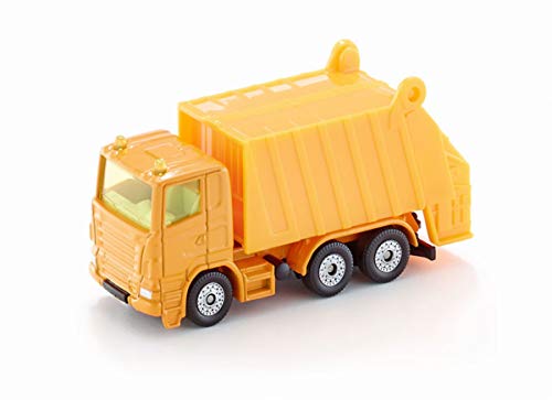 siku 811, Vuilniswagen, metaal/kunststof, speelgoedauto voor kinderen, kantelbare afvalcontainer, Oranje