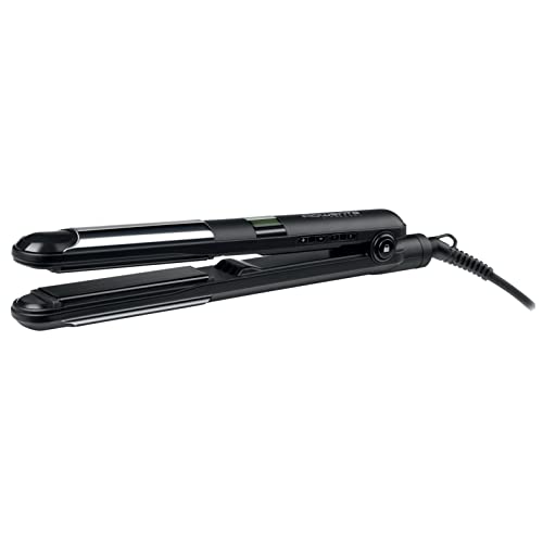 Rowenta SF4210 Liss & Curl 2-in-1 stijltang, glad en glanzend haar, talloze looks, ionensysteem, keramische coating, beweegbare platen, temperatuurcontrole, snel opwarmen