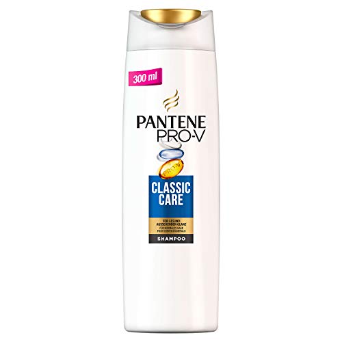 Pantene Pro-V Classic Care Shampoo, verpakking van 6 stuks (6 x 300 ml), geeft een gezonde glans, shampoo dames, haarverzorging glans, shampoo glans, schoonheid