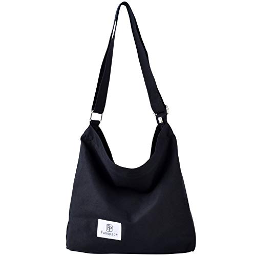 Fanspack Womens Tote Retro Casual Canvas Handbag Shoulder Crossbody Bag Top Handle Bag