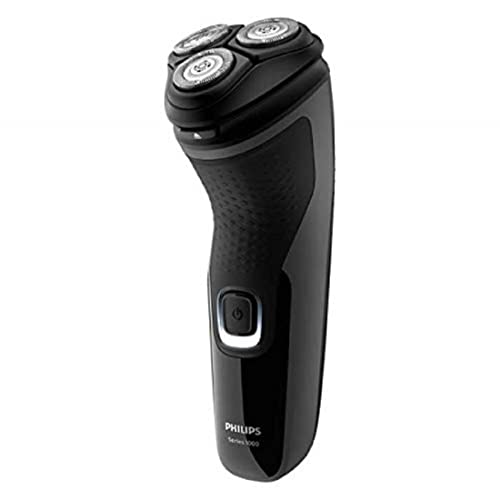 Philips S1231/41 scheerapparaat serie 1000 - PowerCut-lemmet-systeem - geïntegreerde trimmer - 4-weg draaibare koppen - eenvoudige reiniging (One touch open) zwart