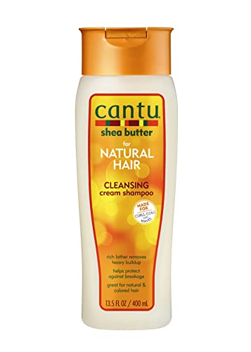 Cantu Hydraterende shampoo met sheaboter, sulfaatvrije shampoo voor krullen en gestructureerd haar, per stuk verpakt (1 x 400 ml)