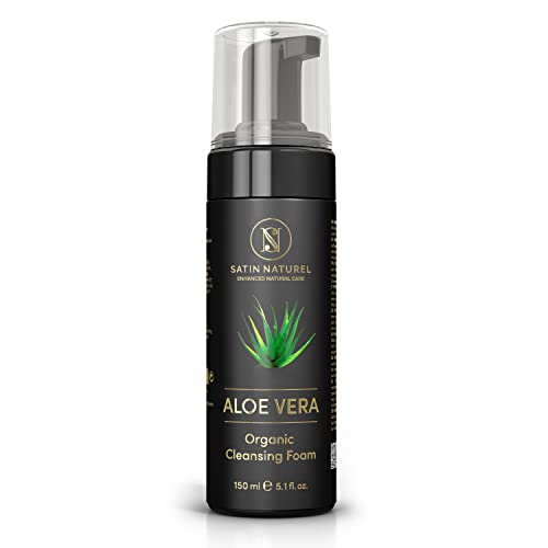 Biologische Cleansing Foam voor Gezicht 150 ml – Gezichtsreiniger op basis van Aloë Vera – Foam Cleanser voor de Onzuivere Huid - Natuurlijke Cosmetica & Skincare van Satin Naturel