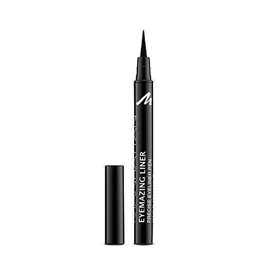 Manhattan Eyemazing Liner – zwarte vilten eyeliner voor perfect aanbrengen – kleur Black Lacque 1010N – 1 x 1,2 ml
