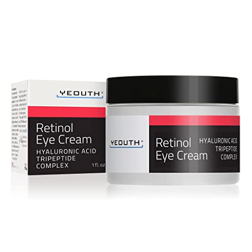Retinol Oogcrème met Hyaluronzuur, Oogcrème voor Rimpels, Donkere Kringen en Wallen Onder de Ogen, Oogcrème Huidverzorging voor de Nacht, Huidverzorging voor Mannen en Vrouwen by YEOUTH 30g