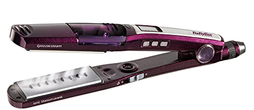 BaByliss ST395E I-Pro 230 Steam stijltang met een hydraterend stoomsysteem voor het creëren van perfect glanzend, steil haar