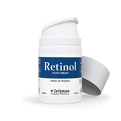 Retinol Natuurlijke Gezichtscrème | Gemaakt in Frankrijk | Anti Rimpel en Anti Huidvlekken Crème voor Mannen en Vrouwen | Hydraterende crème voor Gezicht, Hals en Borst | Gezichtslift met Retinol | Dag- en Nachtcrème