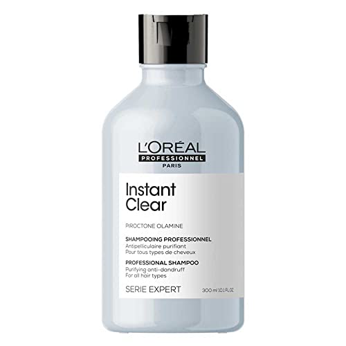 L'Oréal Professionnel Rustgevende haarshampoo voor vettige en schilferige haren, zink en citroenzuur, serie Expert, Instant Clear Shampoo, 300 ml