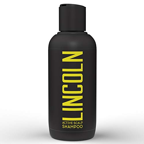 LINCOLN anti roos shampoo mannen 250ml I natuurlijke haargroei shampoo tegen roos, anti roos shampoo, psoriasis shampoo, tegen jeukende hoofdhuid, psoriasis en haaruitval I ketozoline alternatief