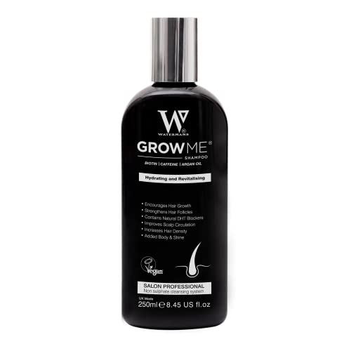 Watermans shampoo haargroei, luxe Preventie haaruitval Haarbehandeling, versnellen haargroei. Vegan & Vrij van parabenen, sulfaten