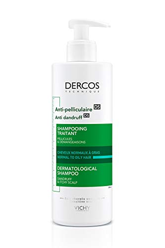 Vichy Dercos Anti-Roos Geavanceerde Actie Shampoo, Normaal tot Vet Haar, 390 ml