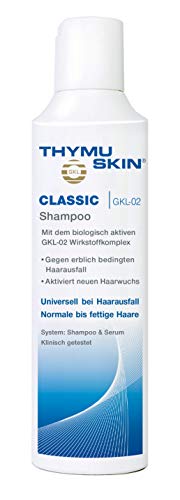 Thymuskin Classic Shampoo - middel tegen haaruitval voor vrouwen en mannen - activeert nieuwe haargroei - bevestigd door klinische studies - geen bijwerkingen - 100 ml