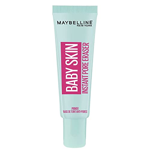 Maybelline New York Make Up Basis, Baby Skin Primer, langdurig en poriën verfijnend, transparant, 22 ml