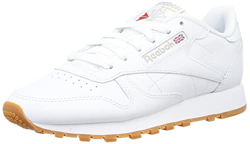 Reebok Klassieke leren sneaker voor heren, Ftwr Wit Puur Grijs 3 Reebok Rubber Gum 03, 37 EU