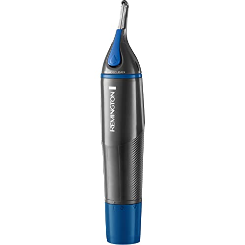 Remington Mens batterij geëxploiteerde neus, oor en wenkbrauw haar trimmer, douche proof - NE3850, zilver