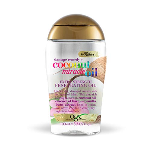 Ogx Coconut Miracle Oil Penetrating Hair Oil voor droog haar, extra sterkte, 100 ml