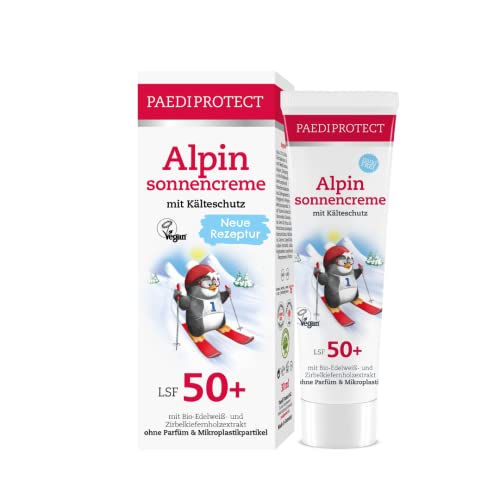PAEDIPROTECT Alpine zonnecrème voor kinderen en volwassenen 30 ml SPF 50+, zonnecrème gezicht ideaal voor de winter, zonnebescherming baby, anti-pigmentvlekken, zonder parfum & zonder microplastics