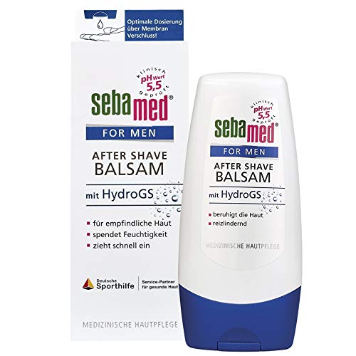 Sebamed for Men After Shave Balsem voor heren, helpt tegen scheerbrand, is hydraterend en huidkalmerend, zonder microplastic, Made in Germany