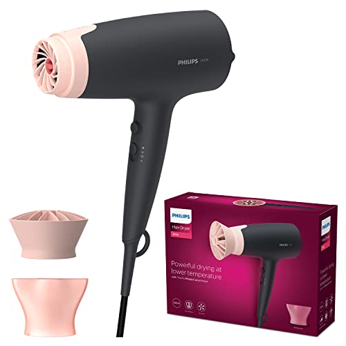Philips Fohn 3000 Serie - 2100 Watt - 6 Warmtestanden - 6 Snelheidsstanden - Warme en koele lucht - 1.8 meter snoer - Ionenverzorging - ThermoProtect hulpstuk - Spuitkop 14 mm - BHD350/10