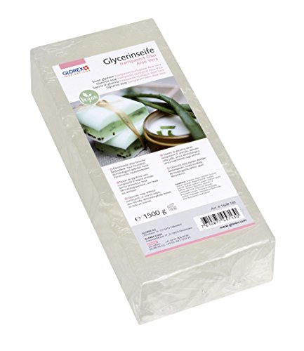 Glorex GmbH 6 1600 162 glycerine-zeep Öko met aloë vera, transparant, 1500 g