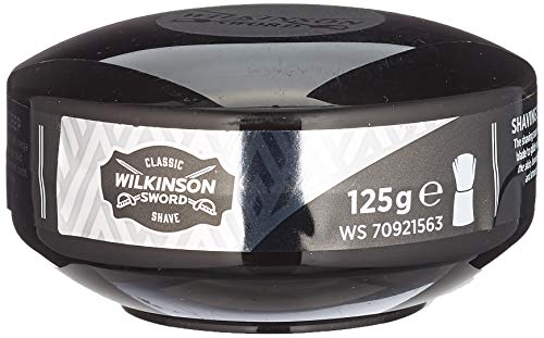 Wilkinson Sword Scheerzeep in kroes Vintage Edition - bijzonder zuinig - zacht en voor alle huidtypes 125 g