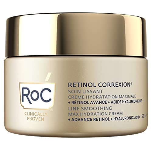 RoC - Retinol Correxion Line Smoothing Max Hydration - Anti-Rimpel en Huidveroudering - Verstevigende Hydraterende Gezichtscreme - 50 ml