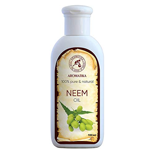 Neem olie 100ml, azadirachta indica olie - 100% puur natuurlijke neemolie rijk aan mineralen & vitamines - intensieve huidverzorging - massage - wellness - cosmetica - ontspanning - anti-rimpels