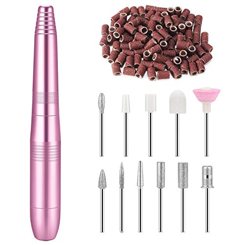 Elektrische nagelvijl, 11 in 1 professionele elektrische nagelknipper Manicure pedicureset voor acrylgels Eeltverwijdering 20000 rpm Instelbare snelheid voor nagelsalon/doe-het-zelfmanicure