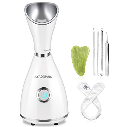 Facial Steamer Gezichtssauna Gezichtsstomer, Gezichtsstoomboot Sauna Nano Lonic SPA Gezichtsstoommachine Verbeterde Gezichtssauna met Hydraterende Sproeier Voor Hete Nevel en Vocht Nano Face Sprayer voor Vochtverzorgende Poriënreiniging