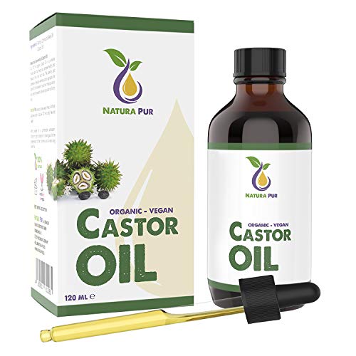 Castor Olie (Ricinusolie) Puur 120ml - zacht gezeefd voor eenvoudige toepassing - Castor Oil natuurlijk serum voor wimpers en wenkbrauwen, biologisch, veganistisch - ook voor haar, gezicht, lichaam, huid en handen