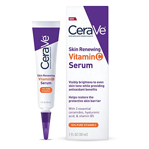 CeraVe Vitamine C-serum met hyaluronzuur | Huidverhelderend serum voor gezicht met 10% pure vitamine C | Geurvrij