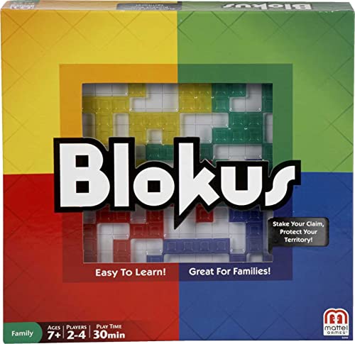 Blokus Bordspel - Familiespel vol Strategisch Inzicht - Denkspel - Eenvoudige Regels - 2 tot 4 Spelers - Speelduur 20 Minuten - Vanaf 7 Jaar
