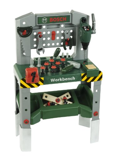 Theo Klein 8637 - Bosch werkbank met geluid, instelbare hoogte