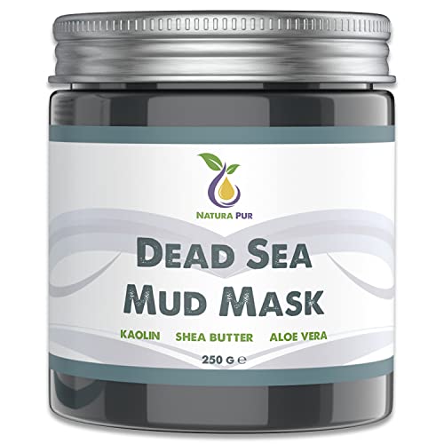 Dode Zee Gezichtsmasker 250g, veganistisch, met modder uit de Dode Zee - werkt tegen puistjes, mee-eters en acne - anti-aging verzorging voor een droge en onzuivere huid - moddermasker voor gezicht en lichaam