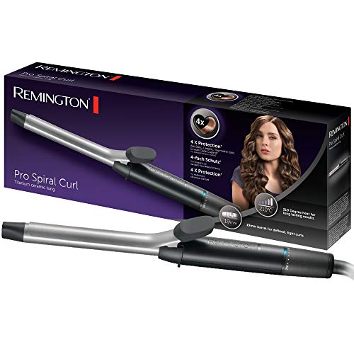 Remington Krultang Pro Spiral Curl (19mm Voor Spiraal Krullen, Strakke Krullen, 8 Temperatuur-instellingen, Antistatische Technologie) CI5519