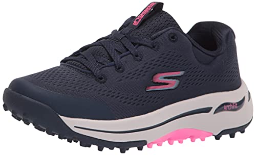 Skechers Balans golfschoen voor dames, Navy Roze, 37.5 EU