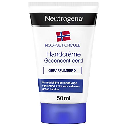Neutrogena handcrème geparfumeerd, Noorse formule, voedende en beschermende vochtinbrengende crème voor droge en beschadigde handen, 1 x 50 ml