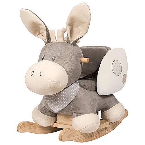 Nattou schommelende ezel, 10-36 maanden, 60 x 39 x 50 cm, Cappuccino Beige