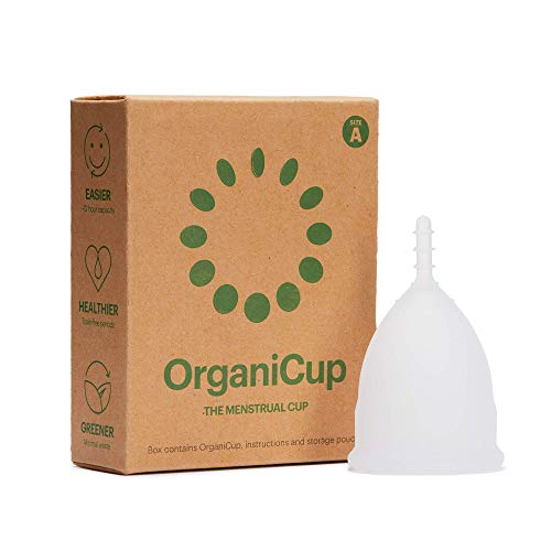 Organicup Menstruatiecup – Maat A/klein – zacht, flexibel, herbruikbaar siliconen van medische kwaliteit