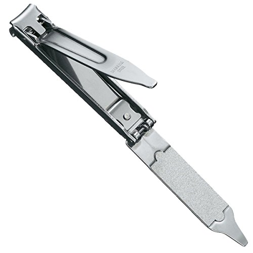 Victorinox nagelknipper met nagelvijl roestvrij op kaart Skai-etui, 8.2055.CB