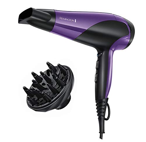 Remington Haardroger (Ionisch, 2200 Watt, Met Diffuser, Pluisvrij Resultaat) D3190