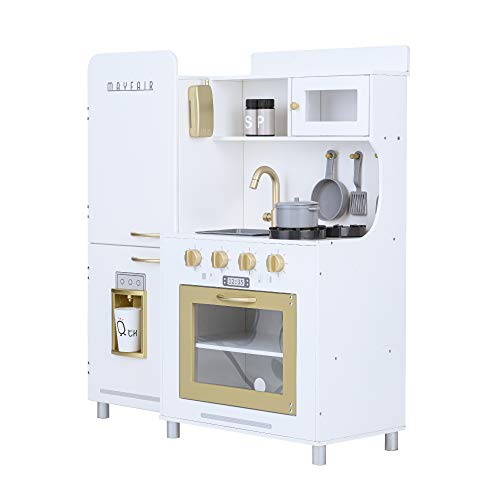 Teamson Kids |Speelkeuken Mayfair Kids Houten Speelgoedkeuken Wit met 11 accessoires TD-13302D