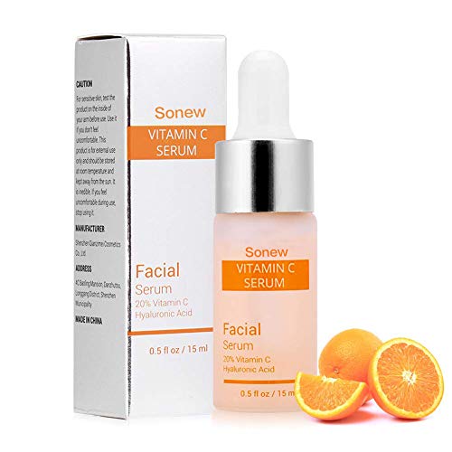 Vitamine C Serum voor gezicht met hyaluronzuur verwijder rimpels Moisturizie whitening natuurlijke antiaging anti rimpels huidverzorging Essence natuurlijke cosmetica voor gezicht / oog gebied