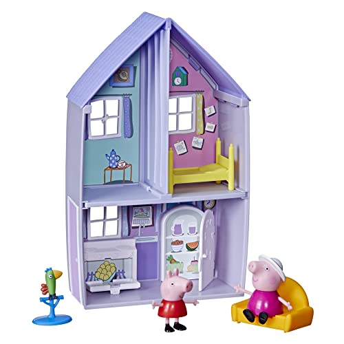 Peppa Pig Huis van Oma en Opa Wutz, speelset met 2 figuren en 3 leuke accessoires, voor kinderen vanaf 3 jaar, 8.6 x 25.4 x 30.5 cm, Meerkleurig