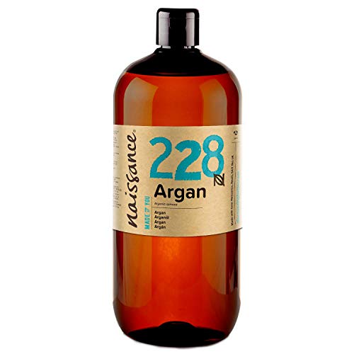 Naissance Marokkaanse arganolie (nr. 228) 1 liter (1000 ml) - puur en natuurlijk - verzorgingsolie voor gezicht, huid, haar, baard en nagelriemen