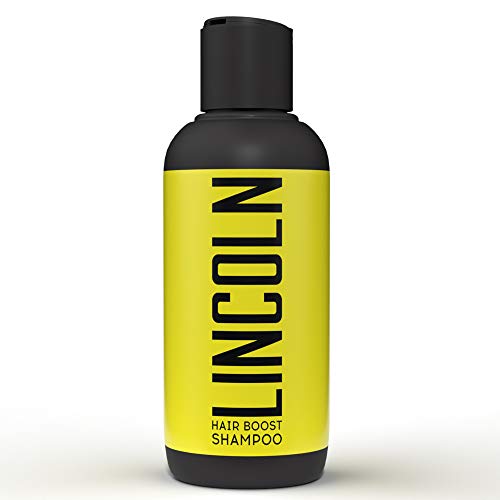 LINCOLN Hair Boost Shampoo - Shampoo tegen haaruitval - 250ml | Shampoo Cafeïne versnelt Haargroei op natuurlijke manier I Haargroeishampoo, Knoflookshampoo, Anti Hair Loss Shampoo, Cafeïne Shampoo