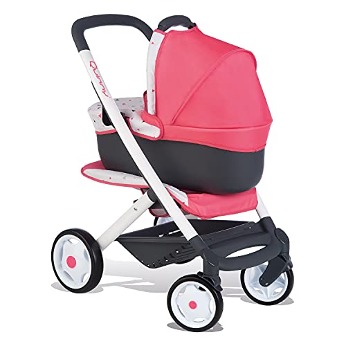 Smoby 253198 - Quinny 3-in-1 multifunctionele poppenwagen roze
